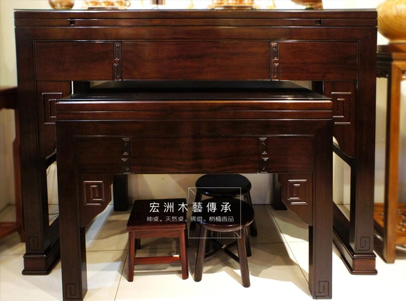 富貴黑紫檀神桌